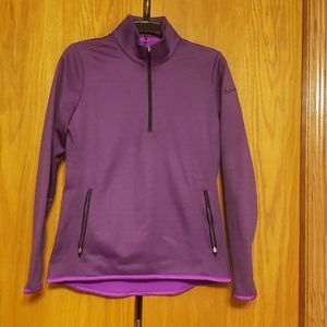 Womens Nike therma-fit golf 3/4 zip pullove